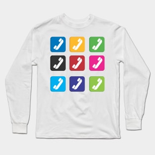 colorful phone Long Sleeve T-Shirt